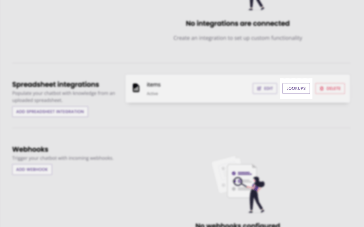 How to use a spreadsheet lookup in transition